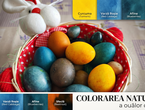 Colorarea naturală a ouălor de Paște